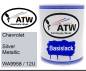 Preview: Chevrolet, Silver Metallic, WA9958 / 12U: 1L Lackdose, von ATW Autoteile West.